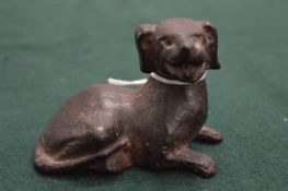 Small cast iron model of a dog.