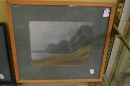 Christopher Jacobs, Dorset coast, September evening in Sherbourne Park, pastel together with a scene