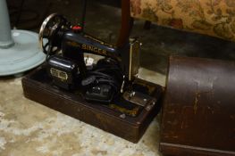 A sewing machine.