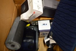 Portable speaker, a radio etc.