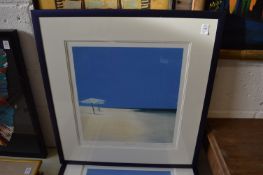 Reuben Colley, Parasols and The Boat, colour prints, a pair.