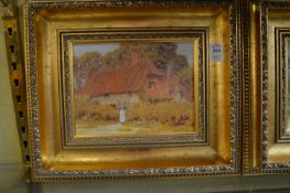 Helen Allingham, a pair of gilt framed colour prints.