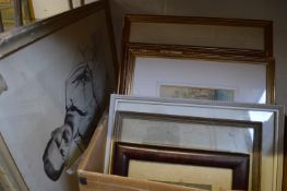 A collection of paintings and prints.