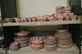 A large quantity of Woods Ware English Scenery dinner, tea ware etc.