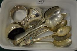 Silver flatware etc.