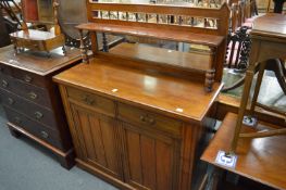 A Victorian walnut chiffonier.