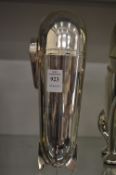 A silver plated reproduction Zeppelin cocktail shaker.