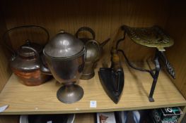 Copper and brass ware.