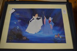 Two Walt Disney Commemorative lithographs and various other paintings and prints.