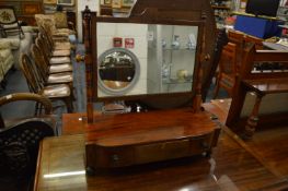 A 19th century mahogany dressing table mirror.