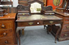 A Victorian mahogany dressing table.