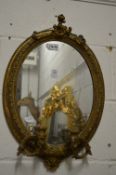 Gilt framed girandole.