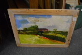 Vincent Black, a collection of four modern landscape paintings.