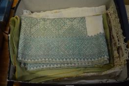 Eight embroidered table runners.