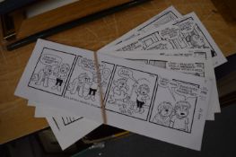 Bill Mevin and Maurice Dodd, original cartoon strips for the Perishers.