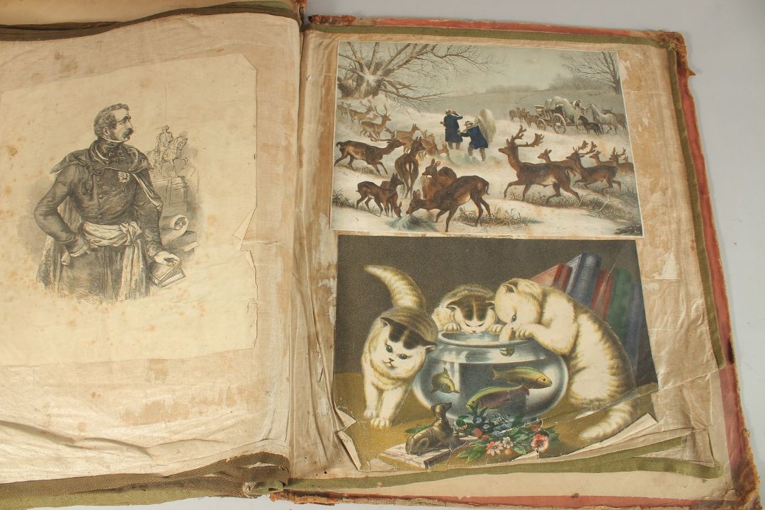 A LARGE VICTORIAN PICTURE BOOK. 21" x 8" (53 x 46cms). - Image 14 of 14