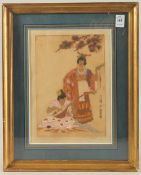 GEOFFREY SNEYD GARNIER (1889 - 1970), BRITISH. A Song of Old Cathay. etching with aquatint.