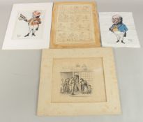 Harold George Packer (1908-1999), two watercolour sketches of Dickens Characters, 10
