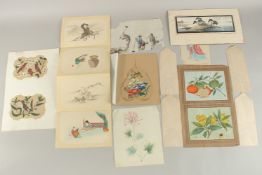 Early 20th Century Chinese School. A woman playing a guzheng to children, watercolour, 5.25