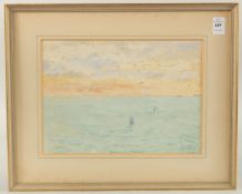 RICARDO NOBILI. Venice, watercolour and tempera. Signed, extensively inscribed verso. 8.5