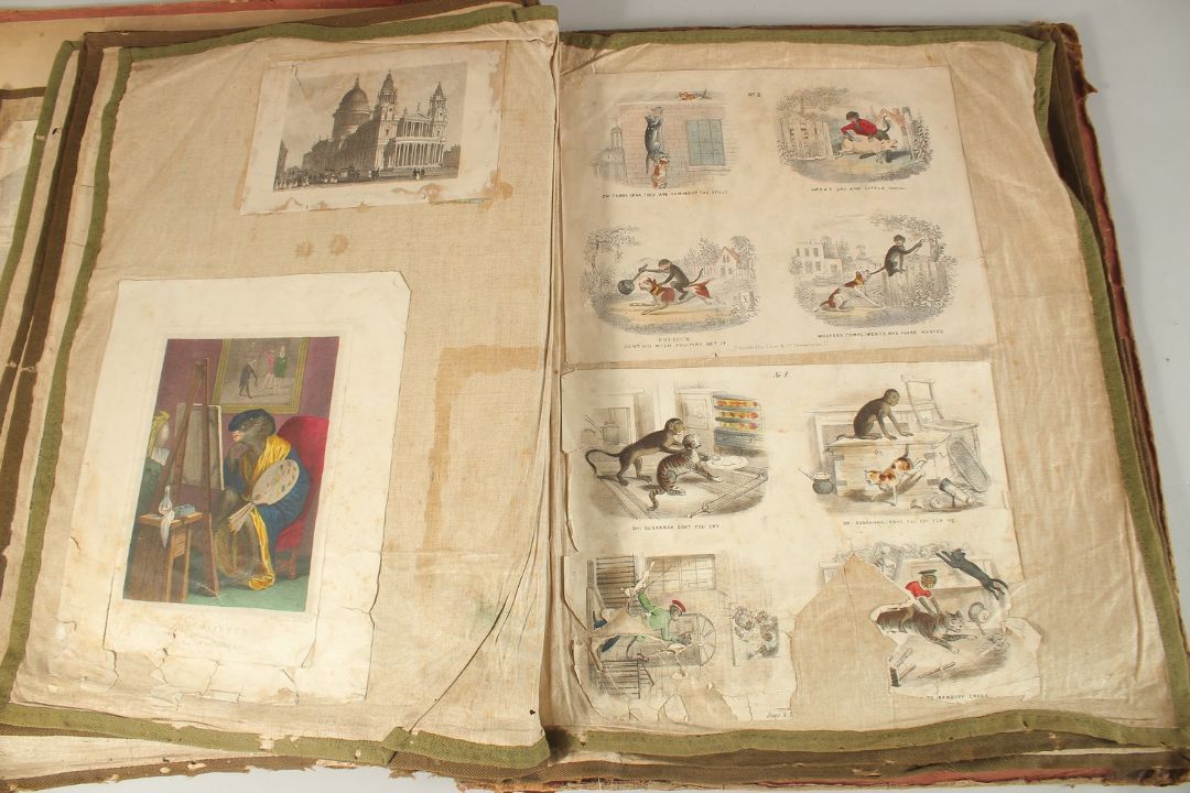 A LARGE VICTORIAN PICTURE BOOK. 21" x 8" (53 x 46cms). - Image 6 of 14