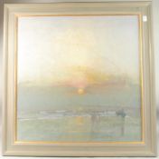 FREDERICK G. R. CUMMING (1930 - 2022) BRITISH. Riding Camber October, oil on board. Signed. 29.5