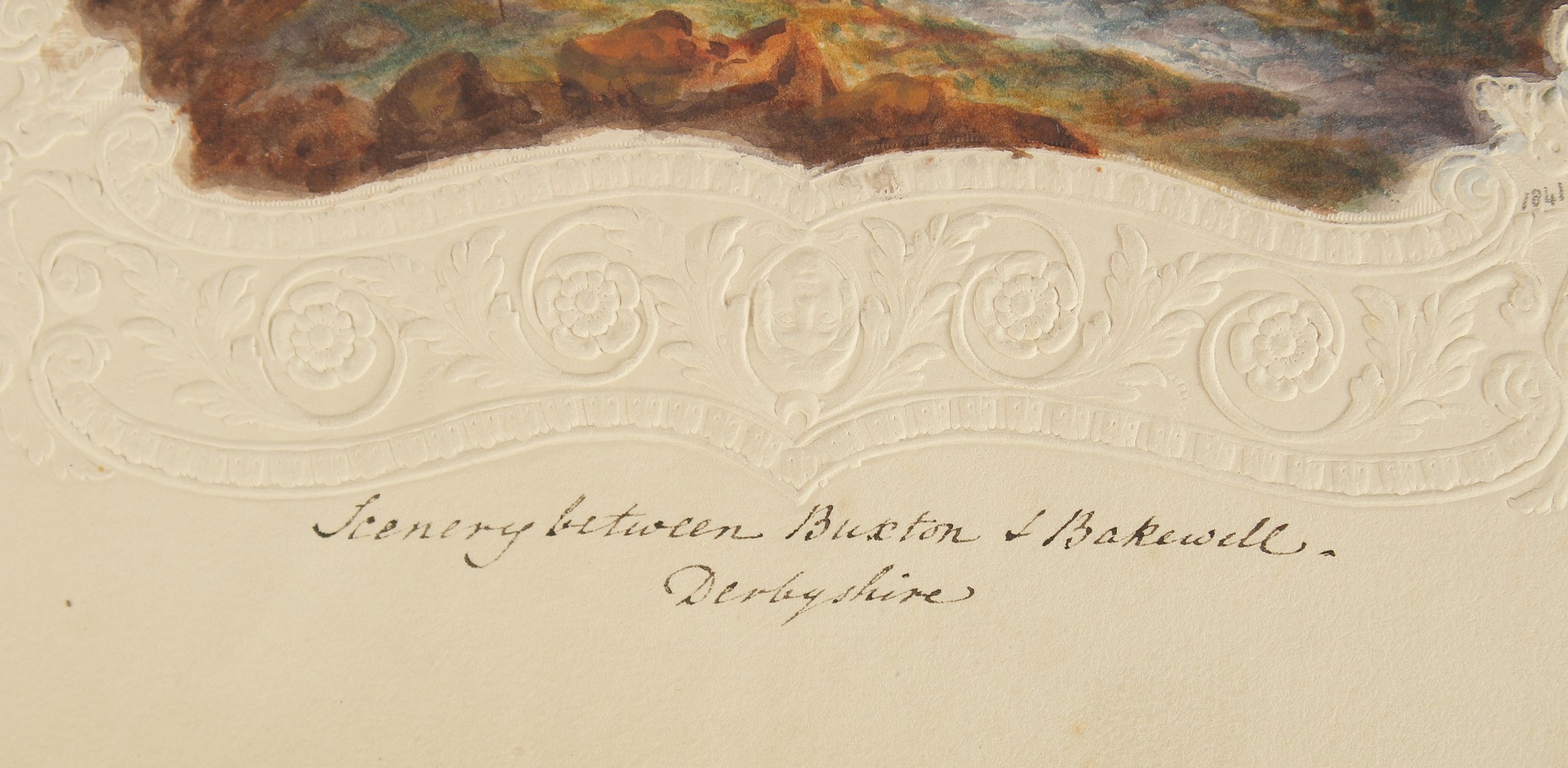19th Century English School, 'On the Derwent, Derbyshire', watercolour, inscribed, oval, 4" x 3", ( - Image 4 of 4