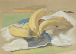GEORGE WEISSBORT (1928 - 2013). A study of bananas. Watercolour, unframed. 5.5