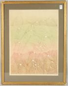 MID 20TH CENTURY. An untitled abstract composition of undulating lines in graduating colours,