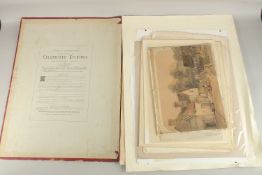 A FOLDER OF TWENTY SPORTING AND OTHER PRINTS AND ENGRAVINGS.