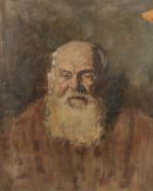 GEORGE WEISSBORT (1928 - 2013). Portrait of a bearded man. Unframed, board. 25