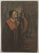 JOHN HASSALL (1868 - 1948). The Medicine Man. Signed with inscription to Miss M. Howson, dated 1916.