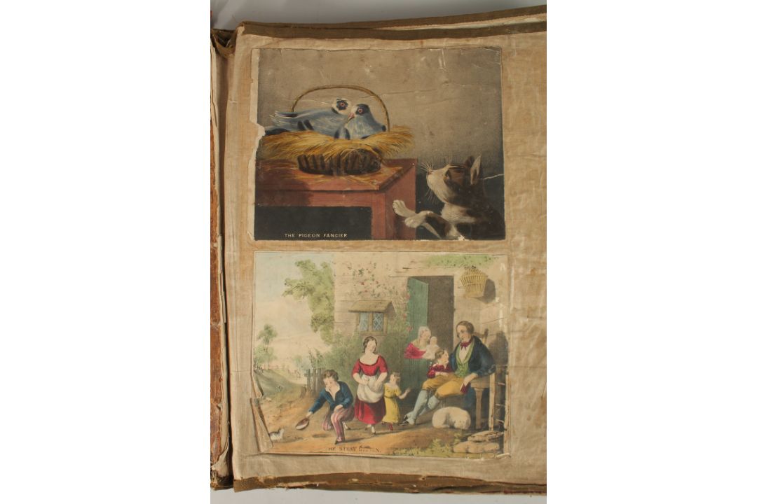 A LARGE VICTORIAN PICTURE BOOK. 21" x 8" (53 x 46cms). - Image 1 of 14
