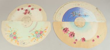 Early 20th Century Spanish School. A Design for a Fan, Watercolour, Stamped and inscribed, Shaped,
