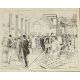 C Eckhardt (19th-20th Century) European. "Billingsgate Fish Market", Ink, Signed and inscribed, - Image 1 of 2