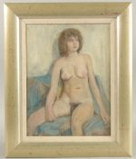 GEORGE WEISSBORT (1928 - 2013). A seated nude. Signed and dated '94. Board. 13