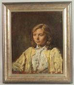 GEORGE WEISSBORT (1928 - 2013). Girl in yellow. Signed, board. 17.5