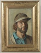 GEORGE WEISSBORT (1928 - 2013). Painter with cap, 1963. Signed. Board. 13
