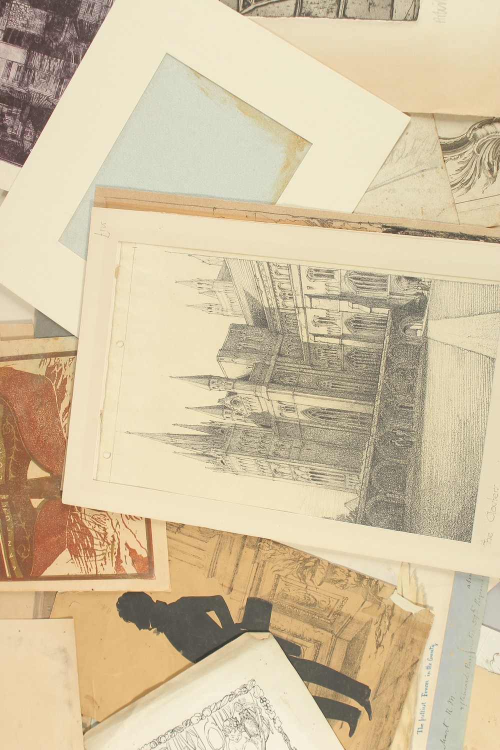 A FOLDER OF VARIOUS WATERCOLOURS (20). - Image 2 of 3