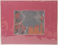 PRABHAKAR KOLTE (1946) INDIAN. An abstract composition, acrylic and watercolour Signed, inscribed