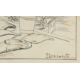 C Eckhardt (19th-20th Century) European. "Billingsgate Fish Market", Ink, Signed and inscribed, - Image 2 of 2