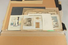 A set of four early 20th Century French pochoirs of children as Pierrot and Columbine, 6