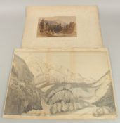 19th Century English School, 'Chateau de St Andre, Nice', watercolour, inscribed and dated 18th