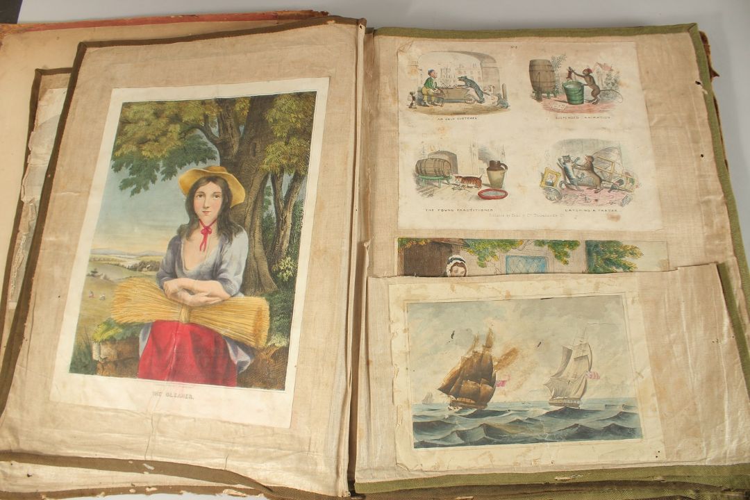 A LARGE VICTORIAN PICTURE BOOK. 21" x 8" (53 x 46cms). - Image 3 of 14