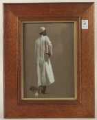 Attributed to MORTIMER MENPES. A North African youth, watercolour and gouache. Signed with initials.