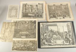 A collection of Old Master prints, unframed. (AF) (Qty).