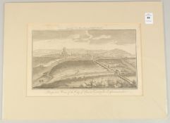A COPPER ENGRAVING PERSPECTIVE VIEW OF THE CITY OF GLOUCESTER.