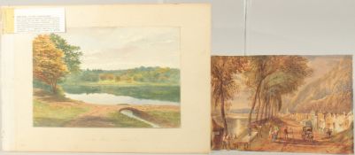 DAVID COX (1783 - 1859) ENGLISH. Sutton Park, Dorset. Unframed, 7