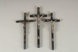 THREE CORPUS CHRISTI. Largest: 23cms.