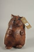 A WOOLLEN DOORSTOP, HEDGEHOG.